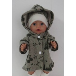winterjas set grijs dieren baby born 43cm