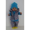 luxe broek set gebloemd baby born 43cm
