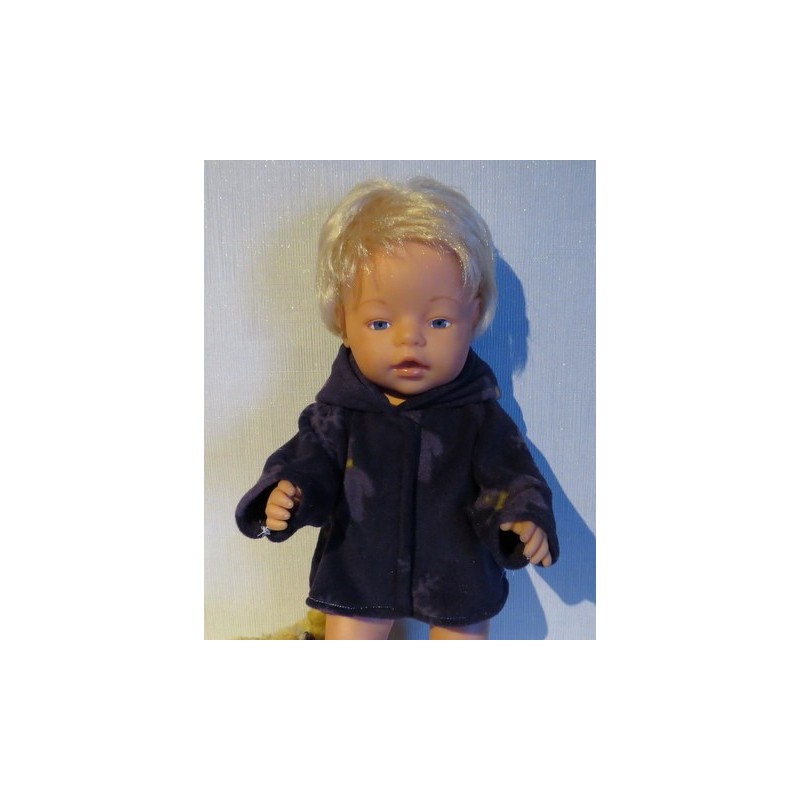 winterjas donker paars baby born 43cm