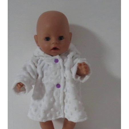 winterjas wit baby born 43cm