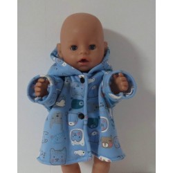 winterjas blauw beren baby born 43cm
