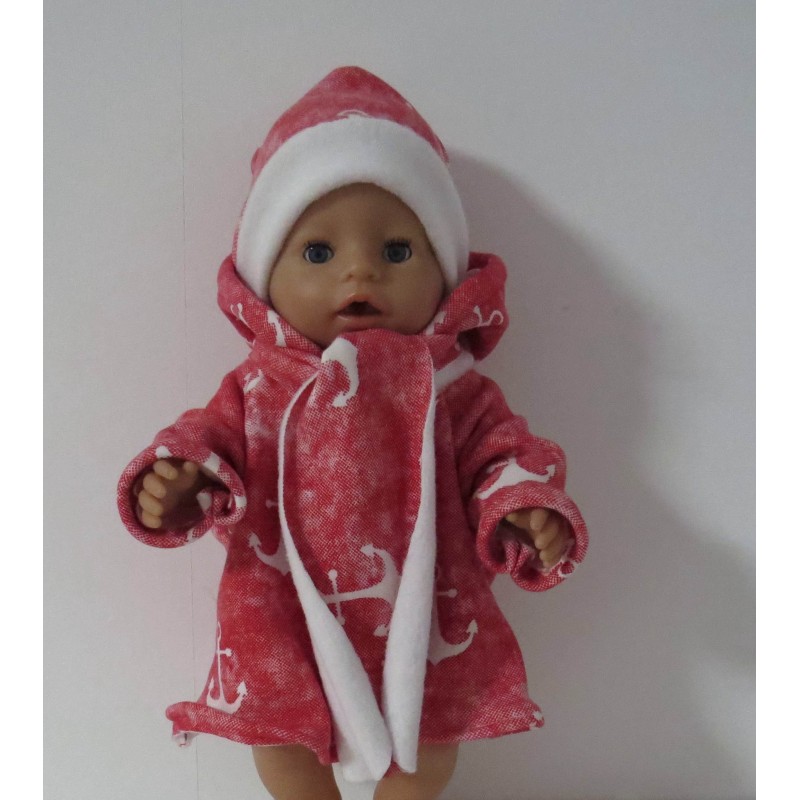 winterjas set rood ankers baby born 43cm winterjas set rood ankers baby born 43cm