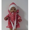 winterjas set rood ankers baby born 43cm