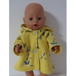 winterjas geel vogels baby born 43cm