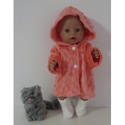 winterjas oranje baby born 43cm