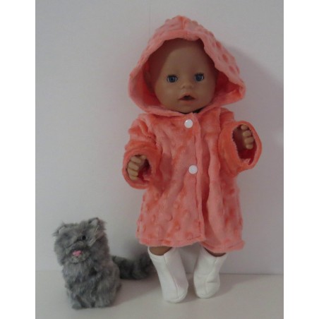winterjas oranje baby born 43cm