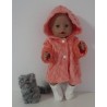 winterjas oranje baby born 43cm