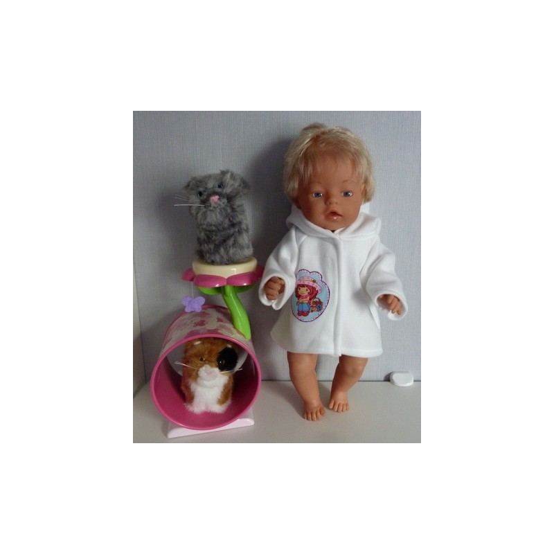 winterjas met strawberry shortcake in aardbei baby born 43cm
