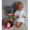 winterjas met strawberry shortcake in aardbei baby born 43cm