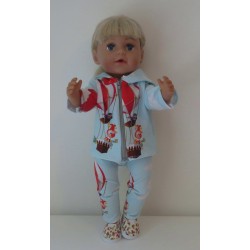 vest setje mint met joki baby born 43cm