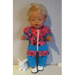 vest setje gaisha roze baby born 43cm