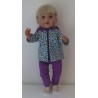 vest setje panter print baby born 43cm