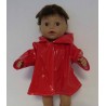 regenjas rood baby born 43cm