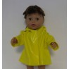 regenjas geel  baby born 43cm