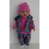 luxe broek set blauw bohim baby born 43cm