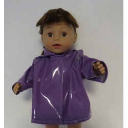 regenjas paars baby born 43cm