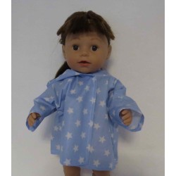 regenjas blauw met sterren baby born 43cm