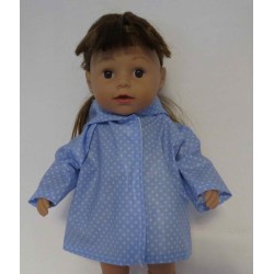 regenjas blauw stippen baby born 43cm
