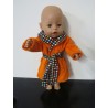 badjas oranje met ballen baby born 43cm