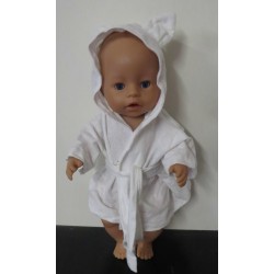 badjas wit baby born 43cm