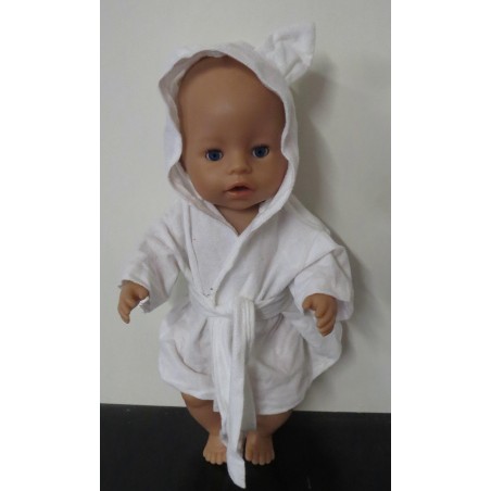 badjas wit baby born 43cm