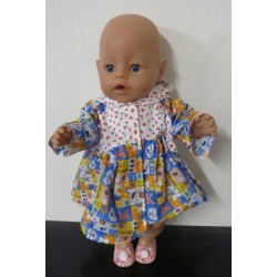 ballonjas hello kitty blauw blok baby born 43cm