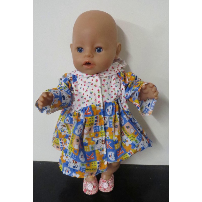 ballonjas hello kitty blauw blok baby born 43cm