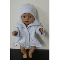 kraagjas blauw baby born 43cm