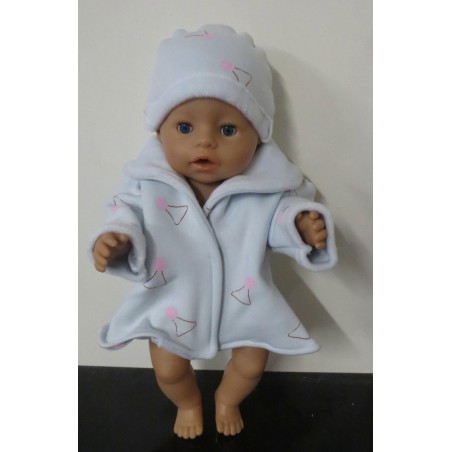 kraagjas blauw baby born 43cm