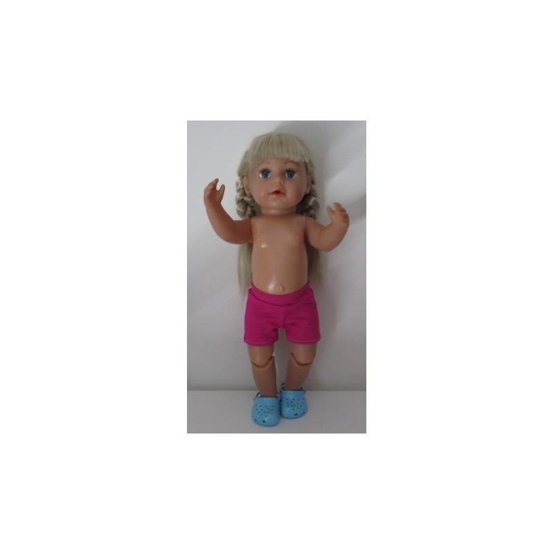 korte broek hard roze baby born 43cm