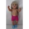 korte broek hard roze baby born 43cm