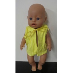 vestje geel baby born 43cm