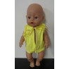 vestje geel baby born 43cm