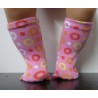 kniekoussen roze circels baby born 43cm