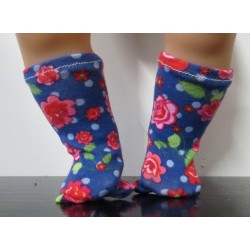 kniekoussen blauw roosjes baby born 43cm