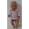 jurk setje rood baby born little 36cm