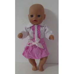 rok setje roze baby born little 36cm