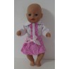 rok setje roze baby born little 36cm