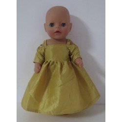 prinsessenjurk goud baby born little 36cm