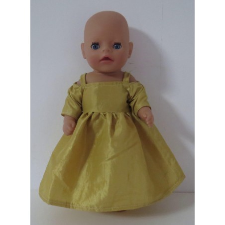 prinsessenjurk goud baby born little 36cm