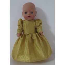prinsessenjurk goud baby born little 36cm