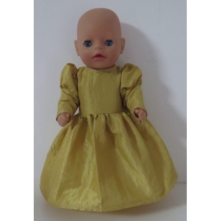 prinsessenjurk goud baby born little 36cm