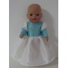 prinsessenjurk wit met mint baby born little 36cm