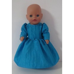 prinsessenjurk blauw baby born little 36cm