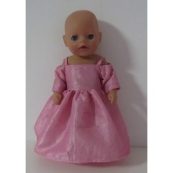 prinsessenjurk roze baby born little 36cm