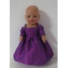 prinsessenjurk paars baby born little 36cm