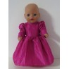 prinsessenjurk hard roze baby born little 36cm