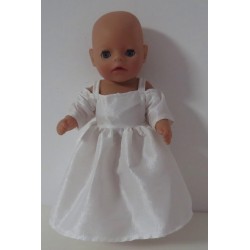 prinsessenjurk wit baby born little 36cm