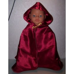 prinsessencape rood baby born 43cm