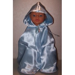prinsessencape blauw baby born 43cm